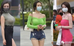 夏天小姐姐戴口罩跳舞,口罩下的青春风采